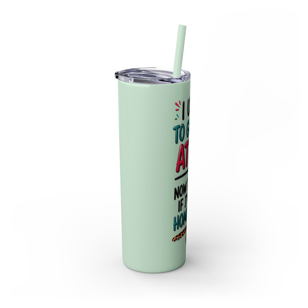 Skinny Tumbler — Funny "I Used to Go Out at 10" Insulated Travel Cup (20oz)