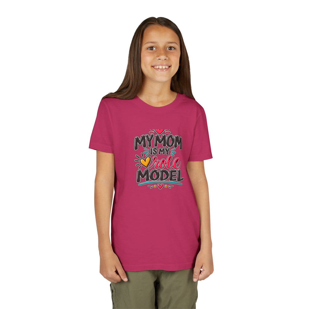 Youth Tee — "My Mom Is My Role Model" Graphic Kids Shirt