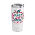 20oz Tumbler — Teach Love Inspire Apple Design (Teacher Gift)
