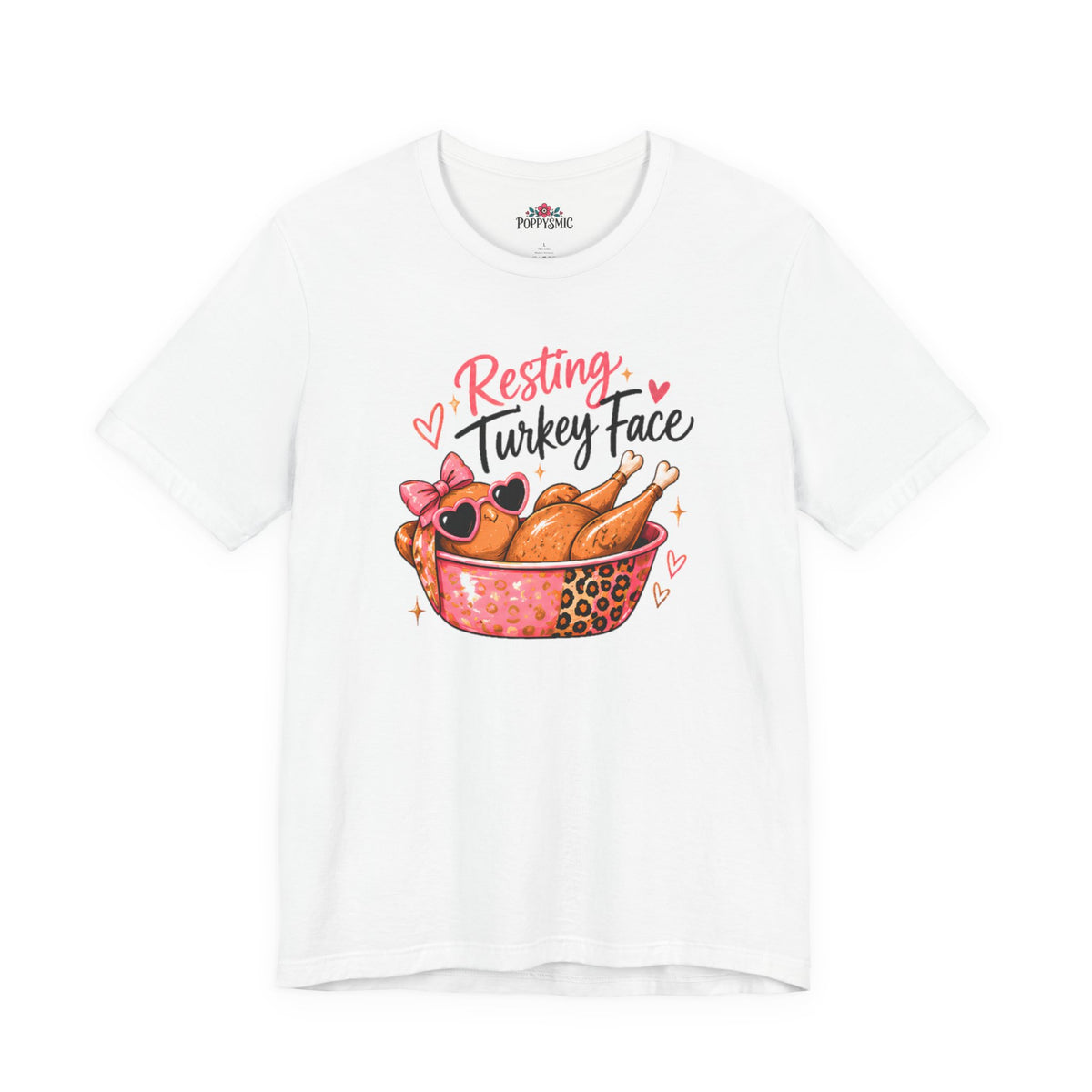 Resting Turkey Face Thanksgiving Turkey T-Shirt