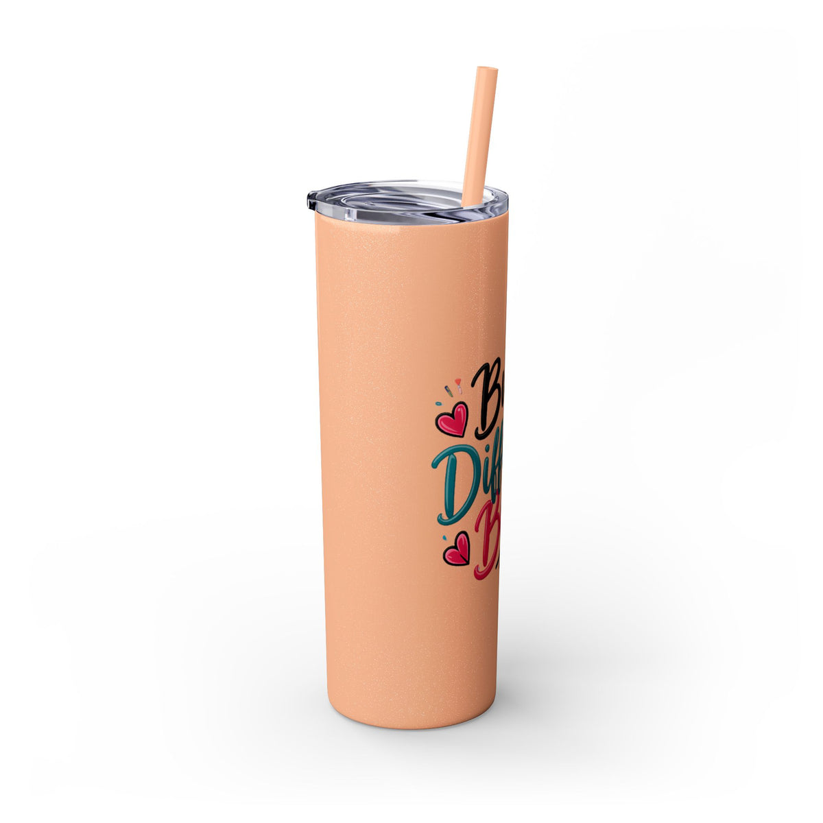 Built Different Babe Skinny Tumbler — 20oz Insulated Straw Cup