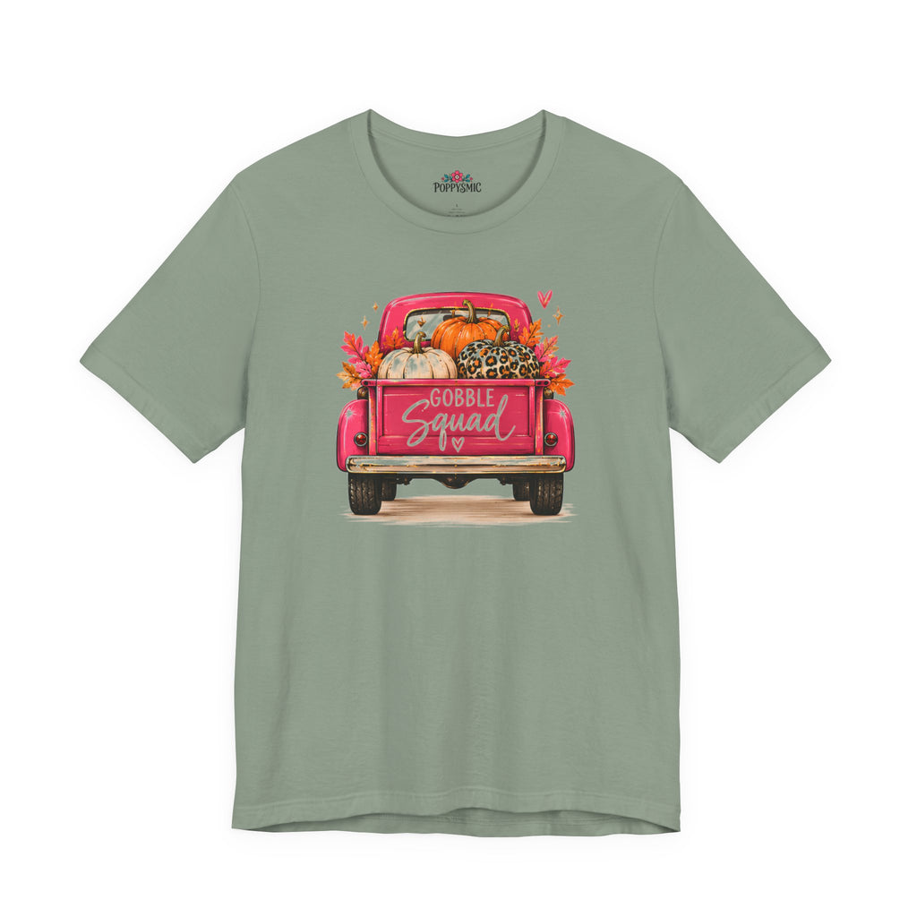 Gobbles Squad Thanksgiving Turkey Truck T-Shirt