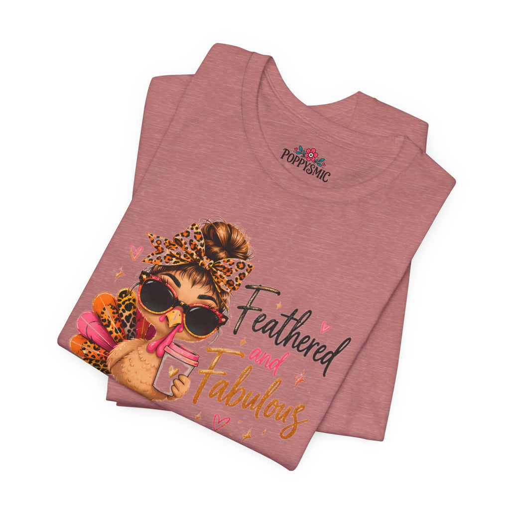 Feathered and Fabulous Flamingo Graphic Tee