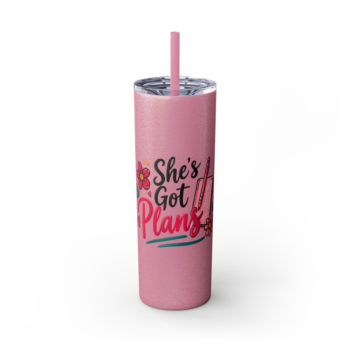 Skinny Tumbler - "She's Got Plans" 20oz