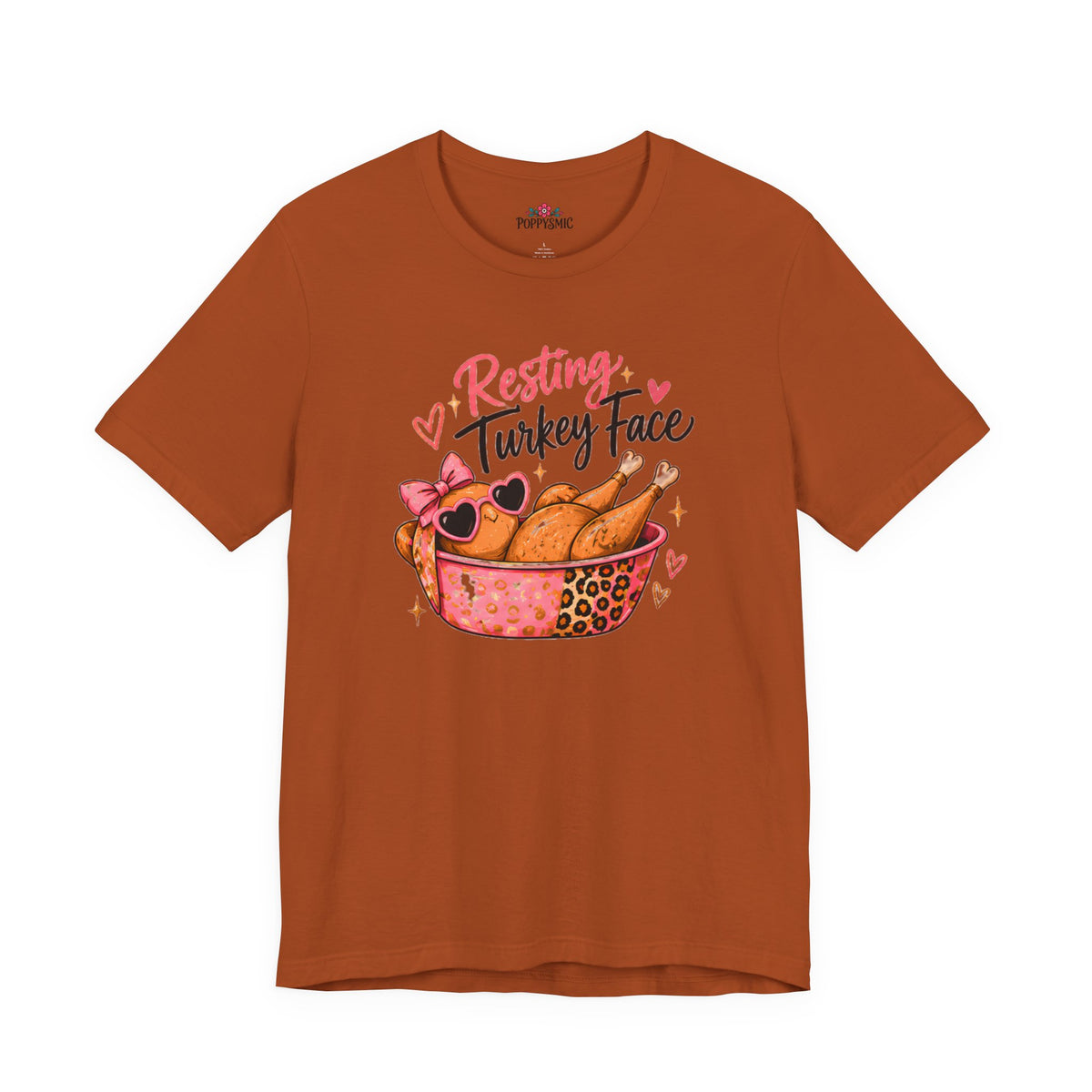Resting Turkey Face Thanksgiving Turkey T-Shirt
