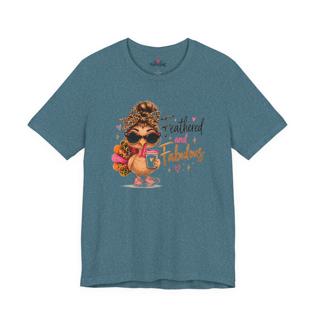 Feathered and Fabulous Flamingo Graphic Tee