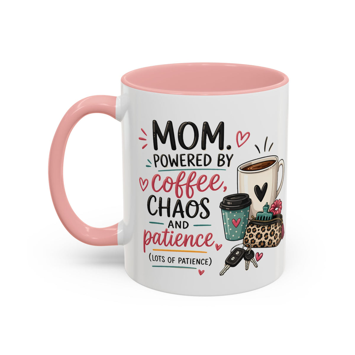 Coffee Lovers Accent Mug — Cute Cowgirl Boots & Coffee Illustration (11/15oz)