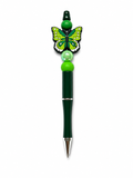 Green Butterfly Poppysmic Beadable Pen