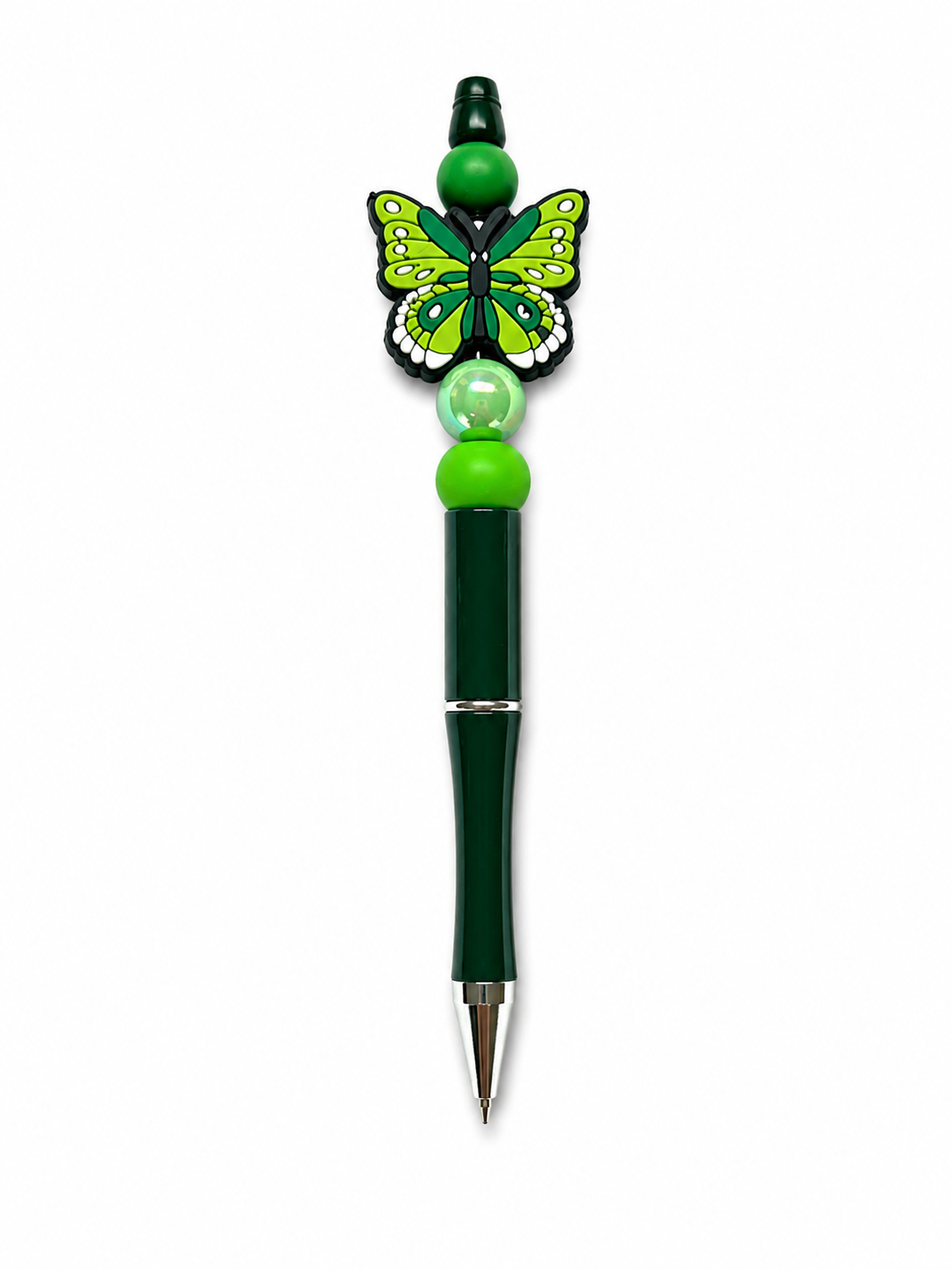 Green Butterfly Poppysmic Beadable Pen