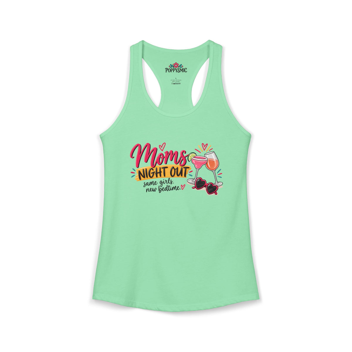 mom's Night Out Women's Ideal Racerback Tank