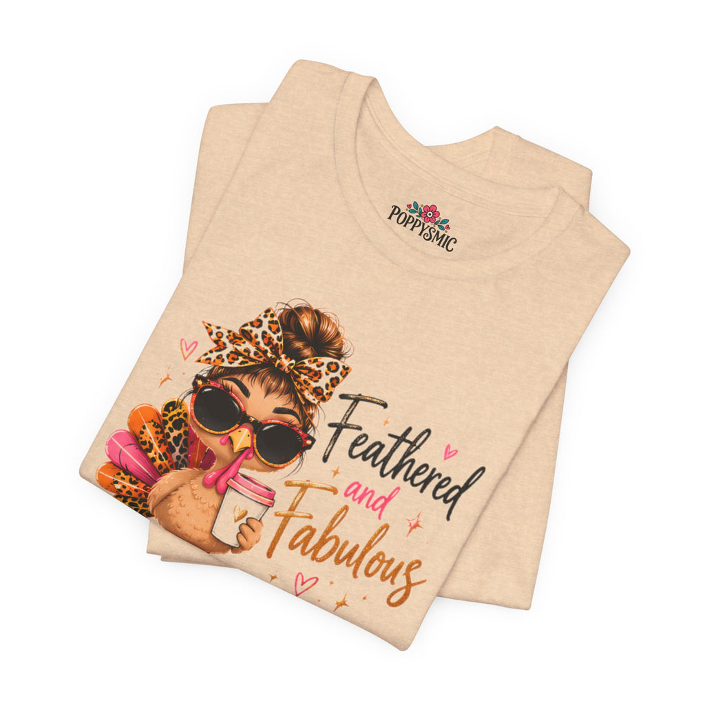 Feathered and Fabulous Flamingo Graphic Tee