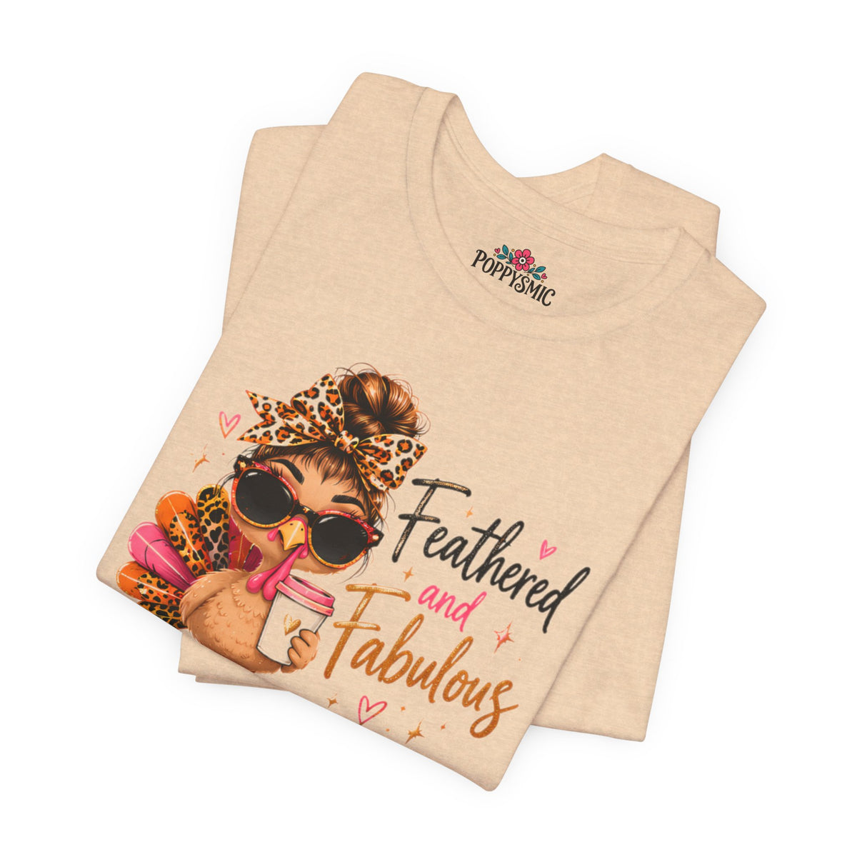 Feathered and Fabulous Flamingo Graphic Tee