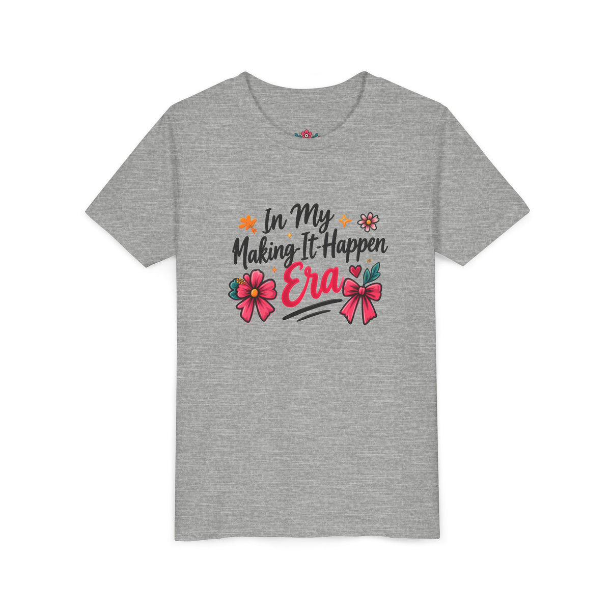 Youth Tee - In My Making-It-Happen Era Floral Graphic