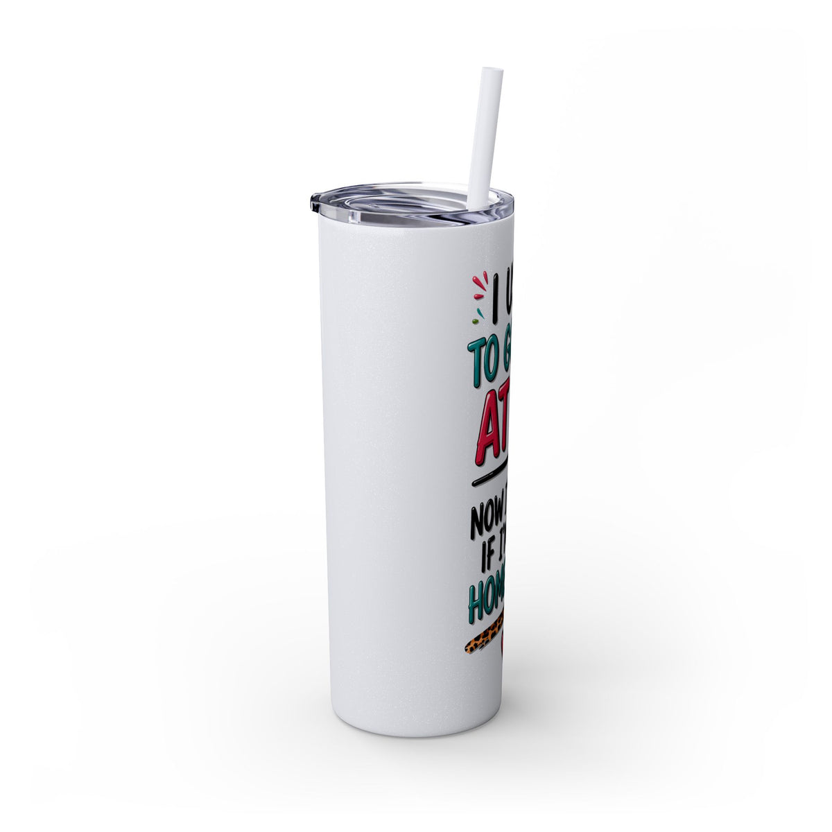 Skinny Tumbler — Funny "I Used to Go Out at 10" Insulated Travel Cup (20oz)
