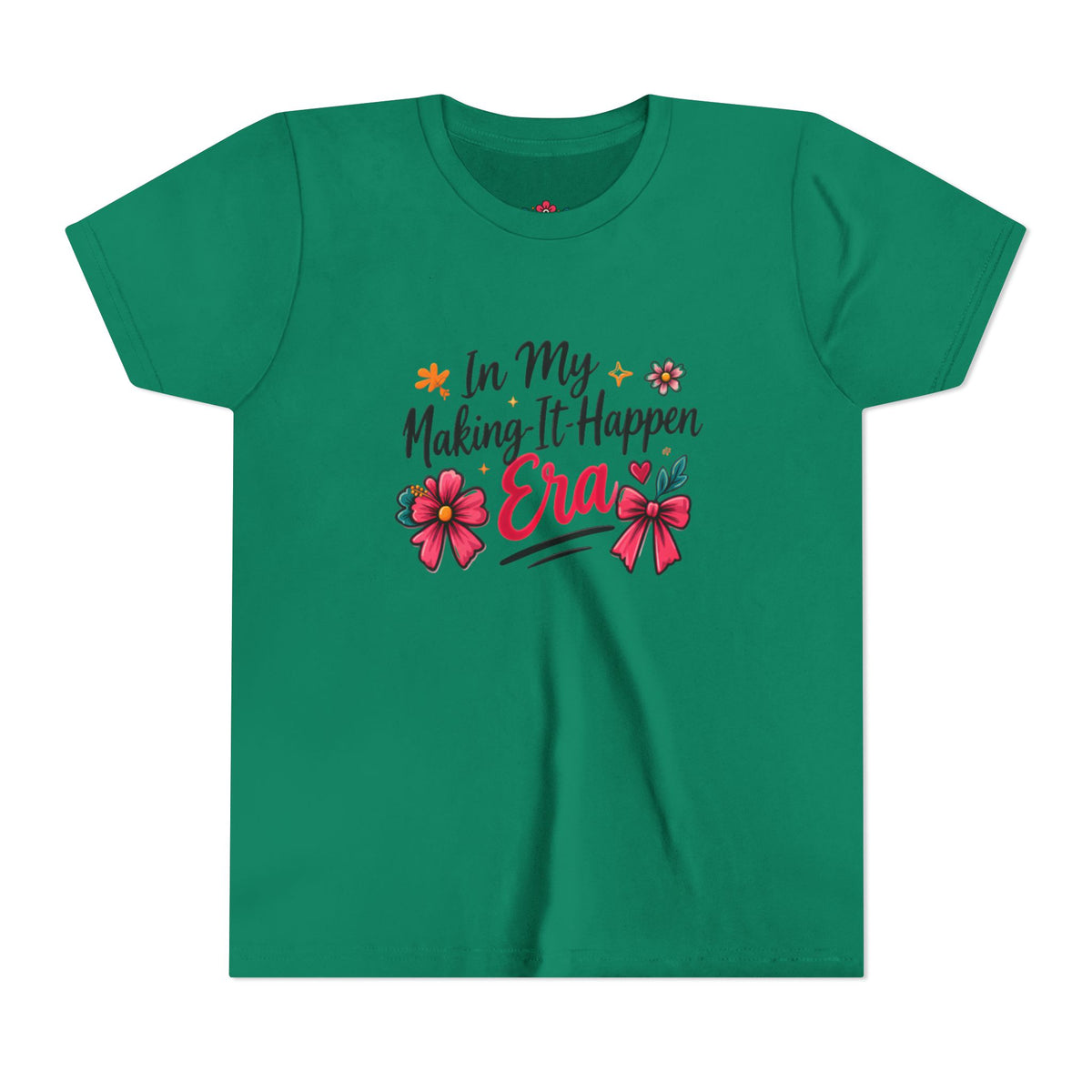 Youth Tee - In My Making-It-Happen Era Floral Graphic