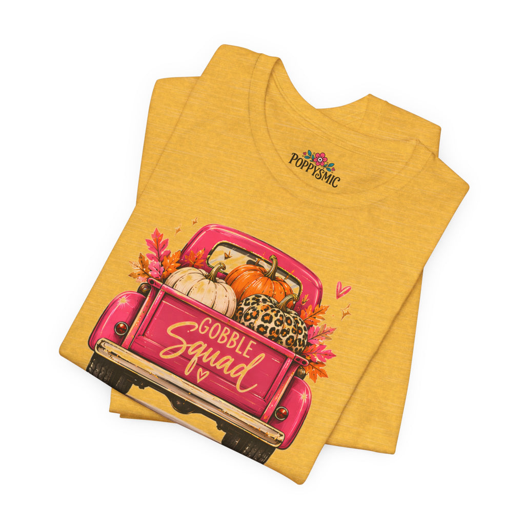 Gobbles Squad Thanksgiving Turkey Truck T-Shirt