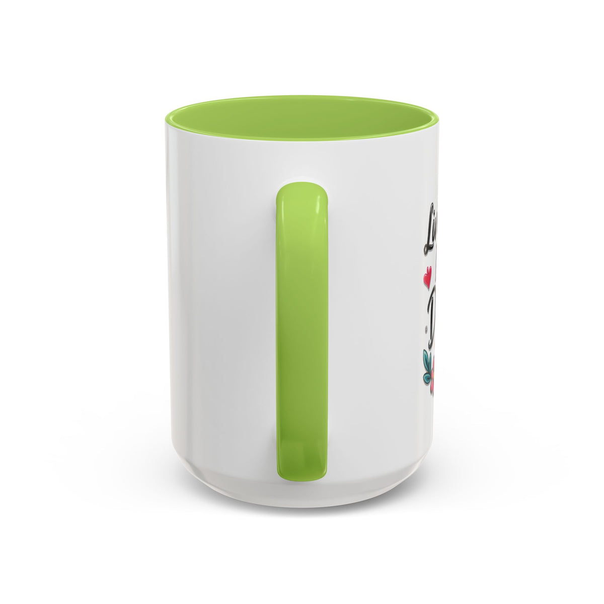 Inspirational Coffee Mug - "Live Life To Dream About" Accent Ceramic Mug (11/15oz)