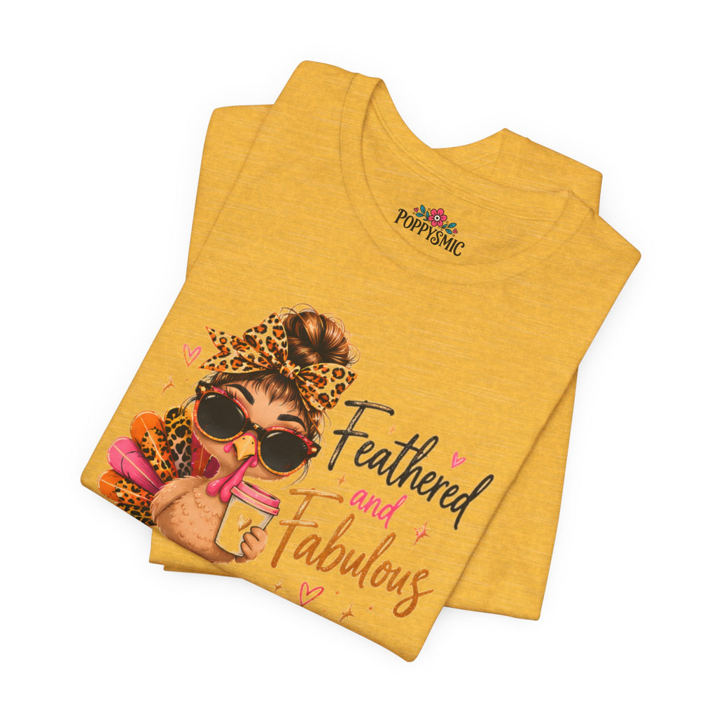 Feathered and Fabulous Flamingo Graphic Tee