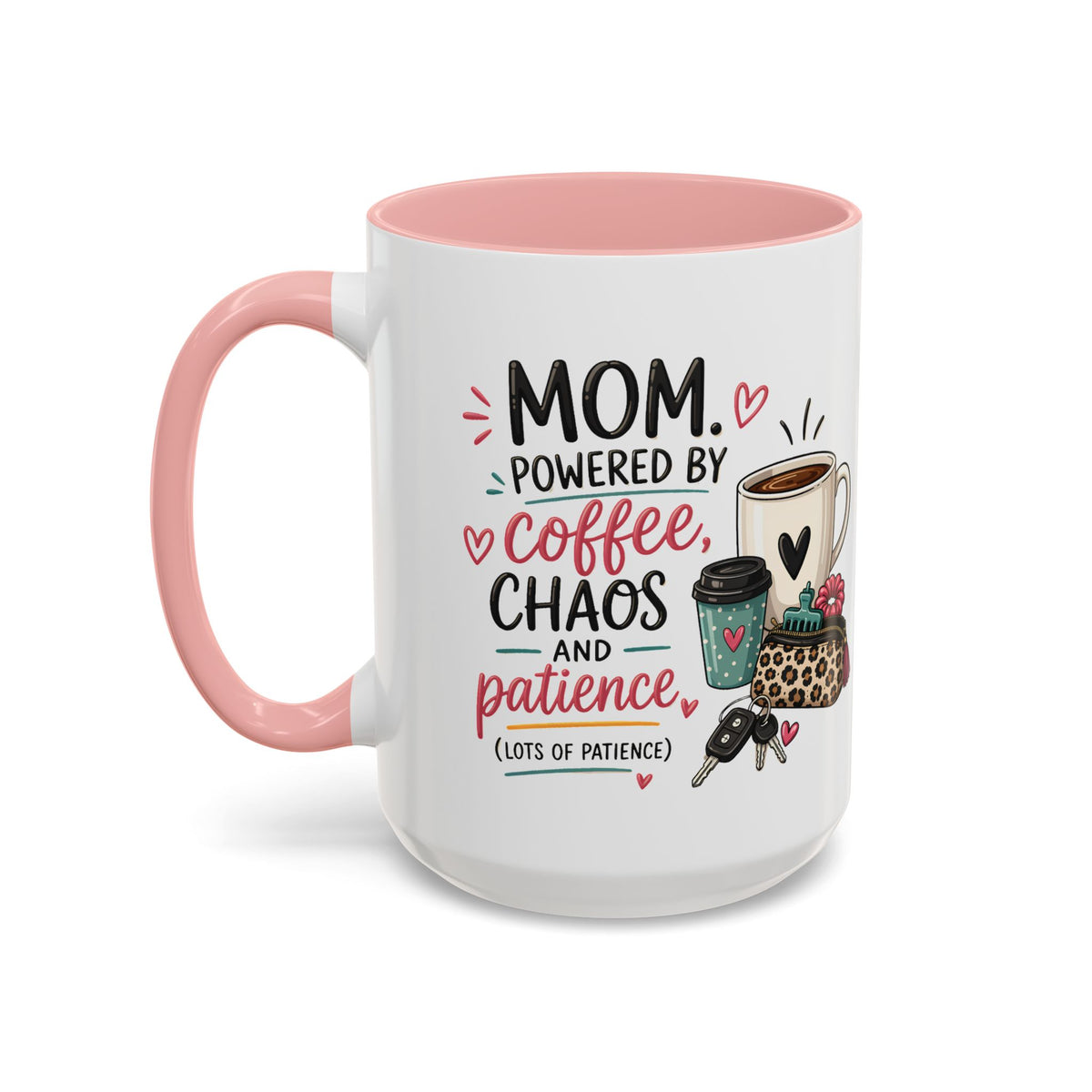 Coffee Lovers Accent Mug — Cute Cowgirl Boots & Coffee Illustration (11/15oz)