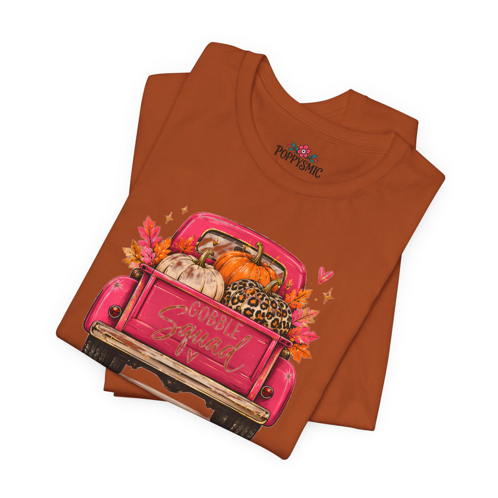 Gobbles Squad Thanksgiving Turkey Truck T-Shirt