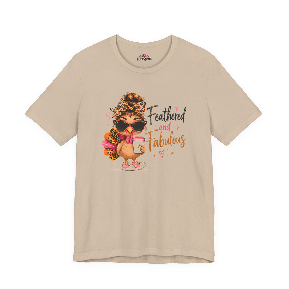 Feathered and Fabulous Flamingo Graphic Tee