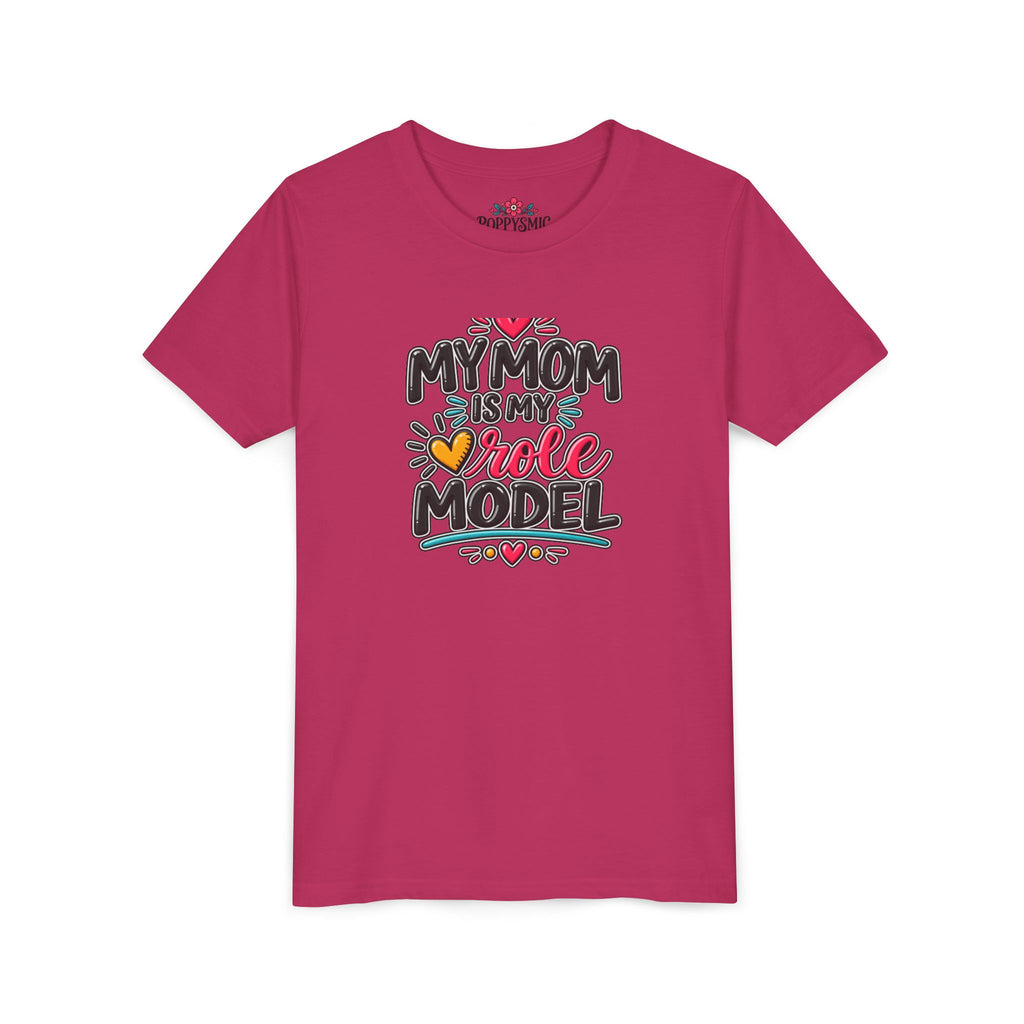 Youth Tee — "My Mom Is My Role Model" Graphic Kids Shirt