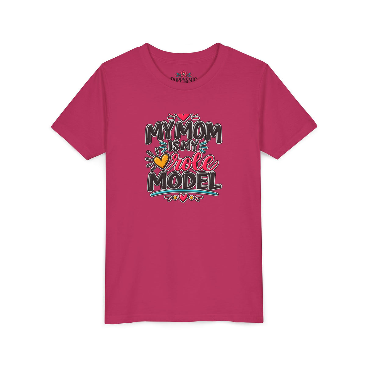Youth Tee — "My Mom Is My Role Model" Graphic Kids Shirt
