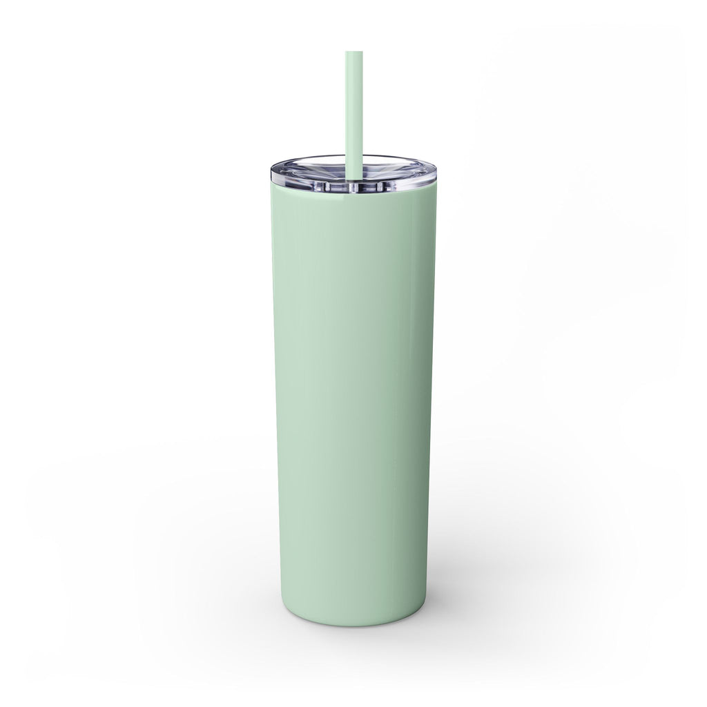 Skinny Tumbler | "In My Era Making It Happen" Floral 20oz Straw Tumbler