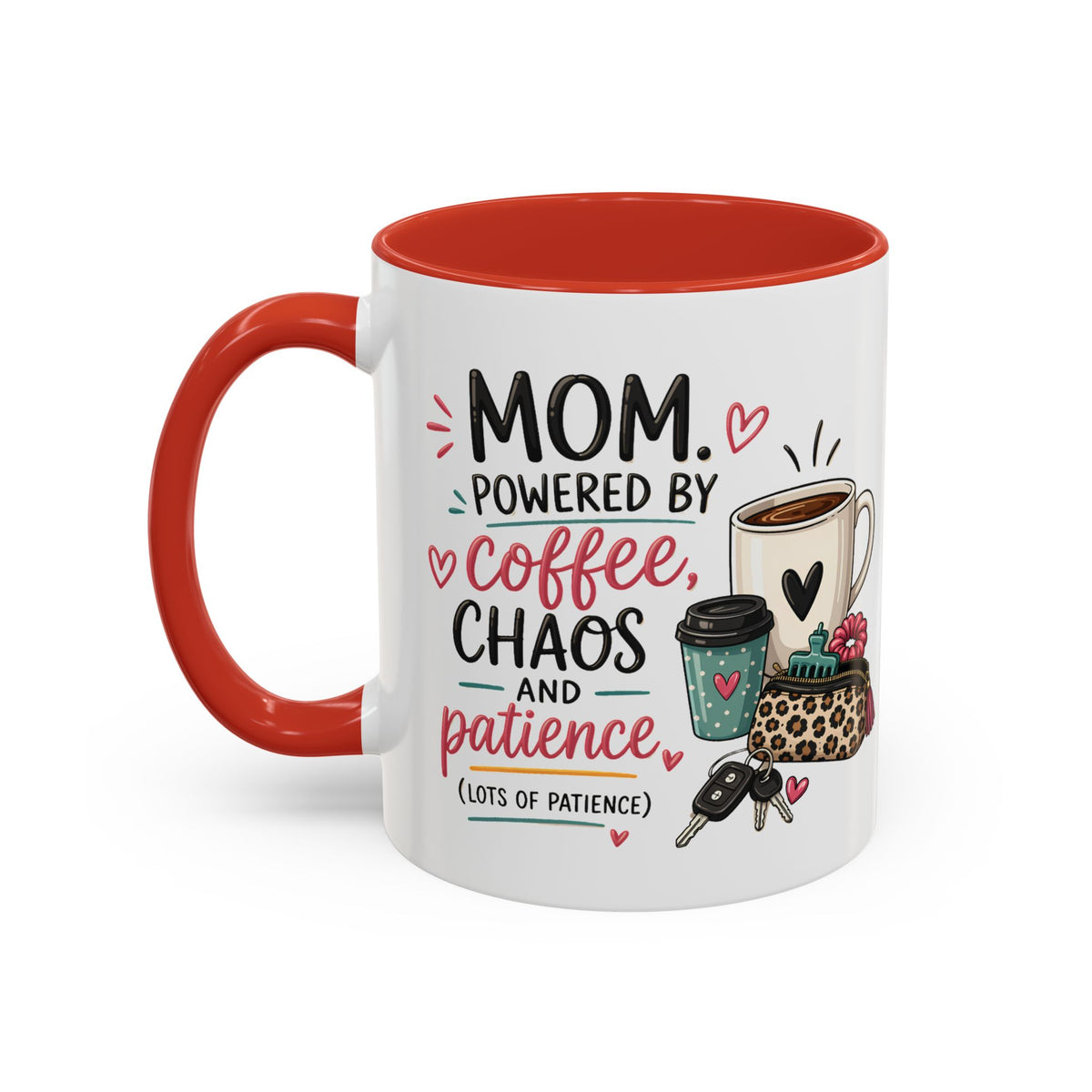 Coffee Lovers Accent Mug — Cute Cowgirl Boots & Coffee Illustration (11/15oz)