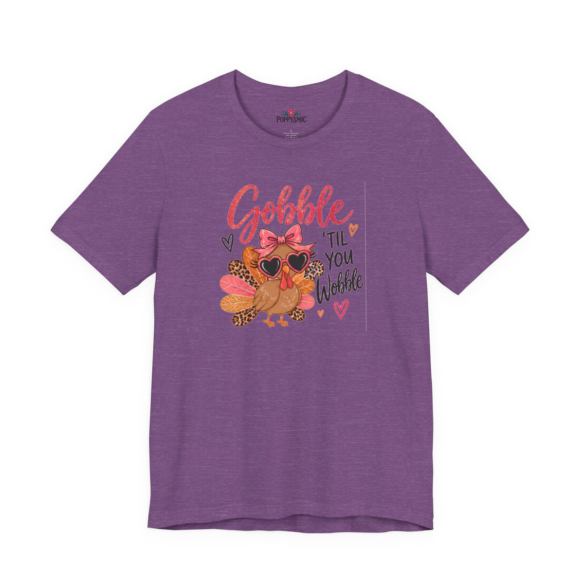 Gobble Til You Wobble Thanksgiving Turkey Tee