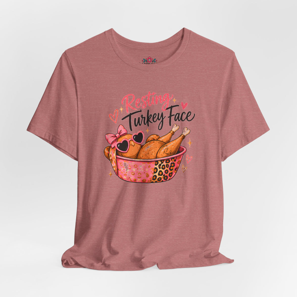 Resting Turkey Face Thanksgiving Turkey T-Shirt