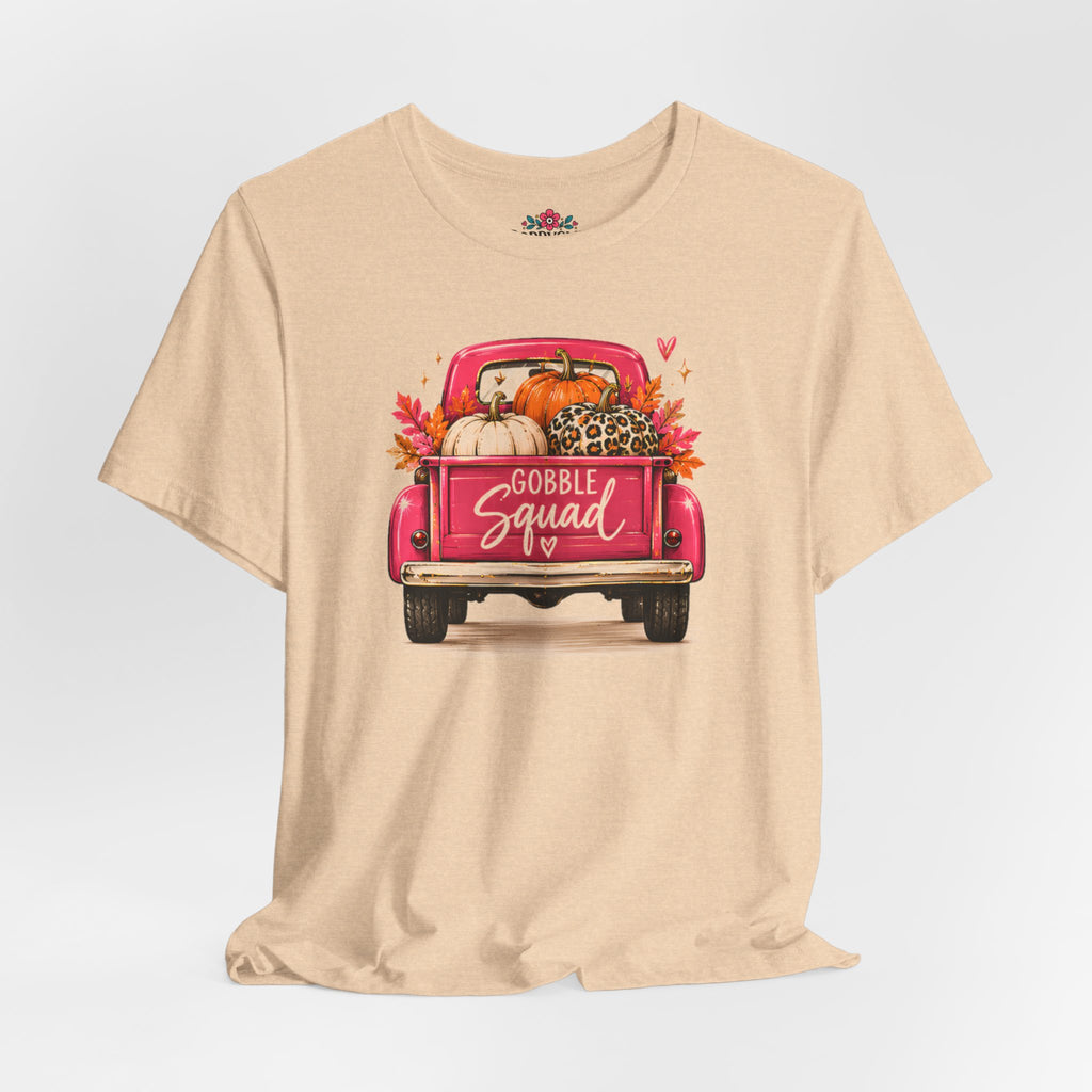Gobbles Squad Thanksgiving Turkey Truck T-Shirt