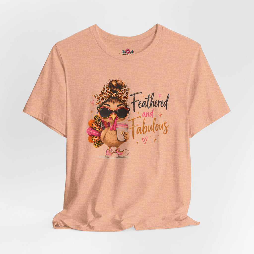 Feathered and Fabulous Flamingo Graphic Tee