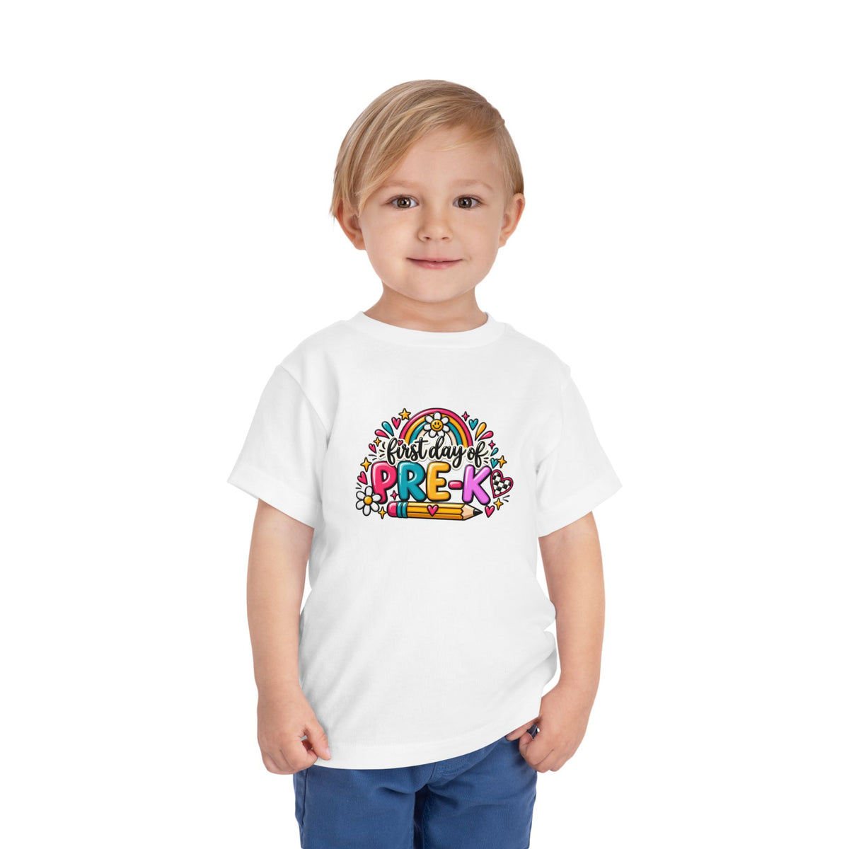 Pre-K First Day Toddler Tee — Colorful Back-to-School Shirt