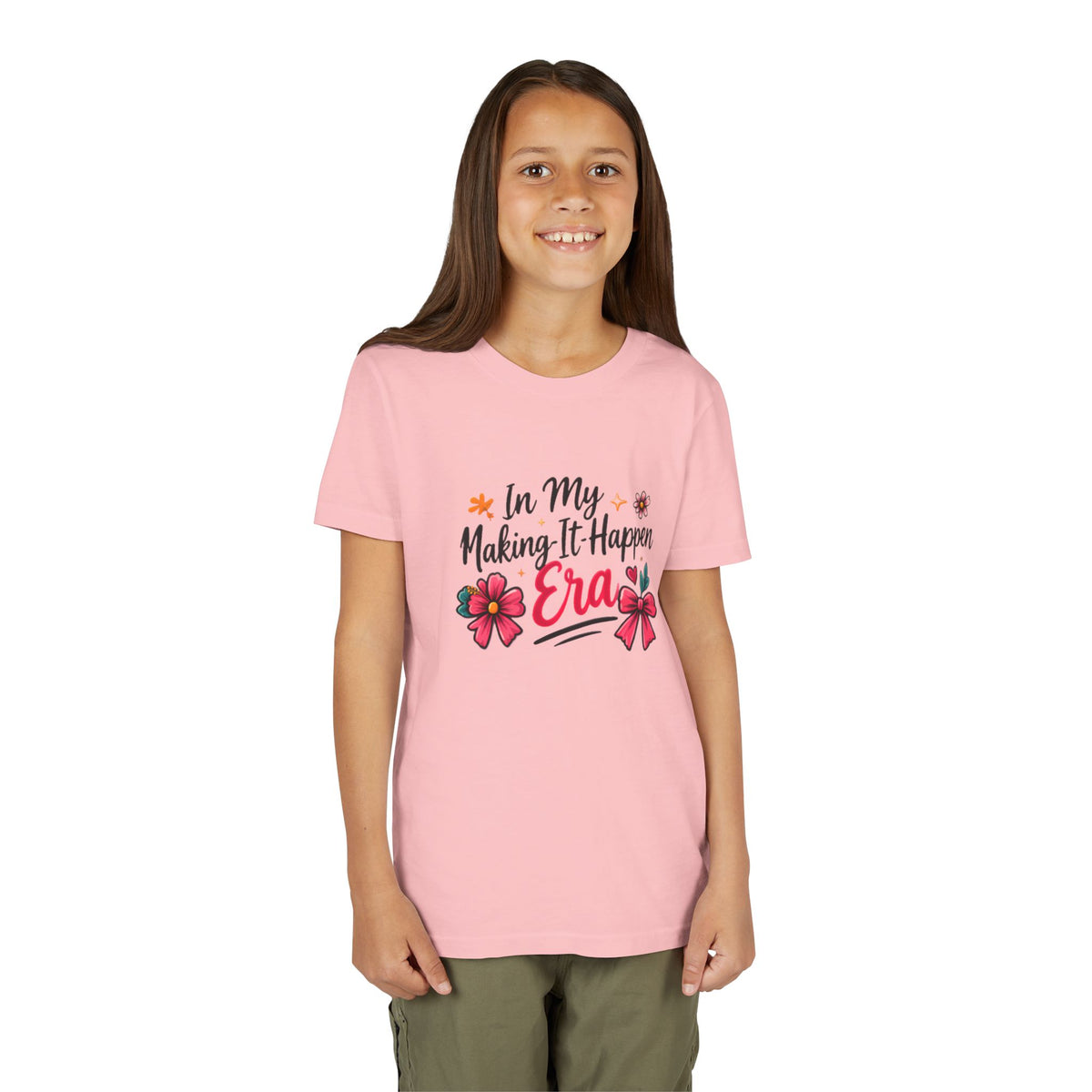 Youth Tee - In My Making-It-Happen Era Floral Graphic