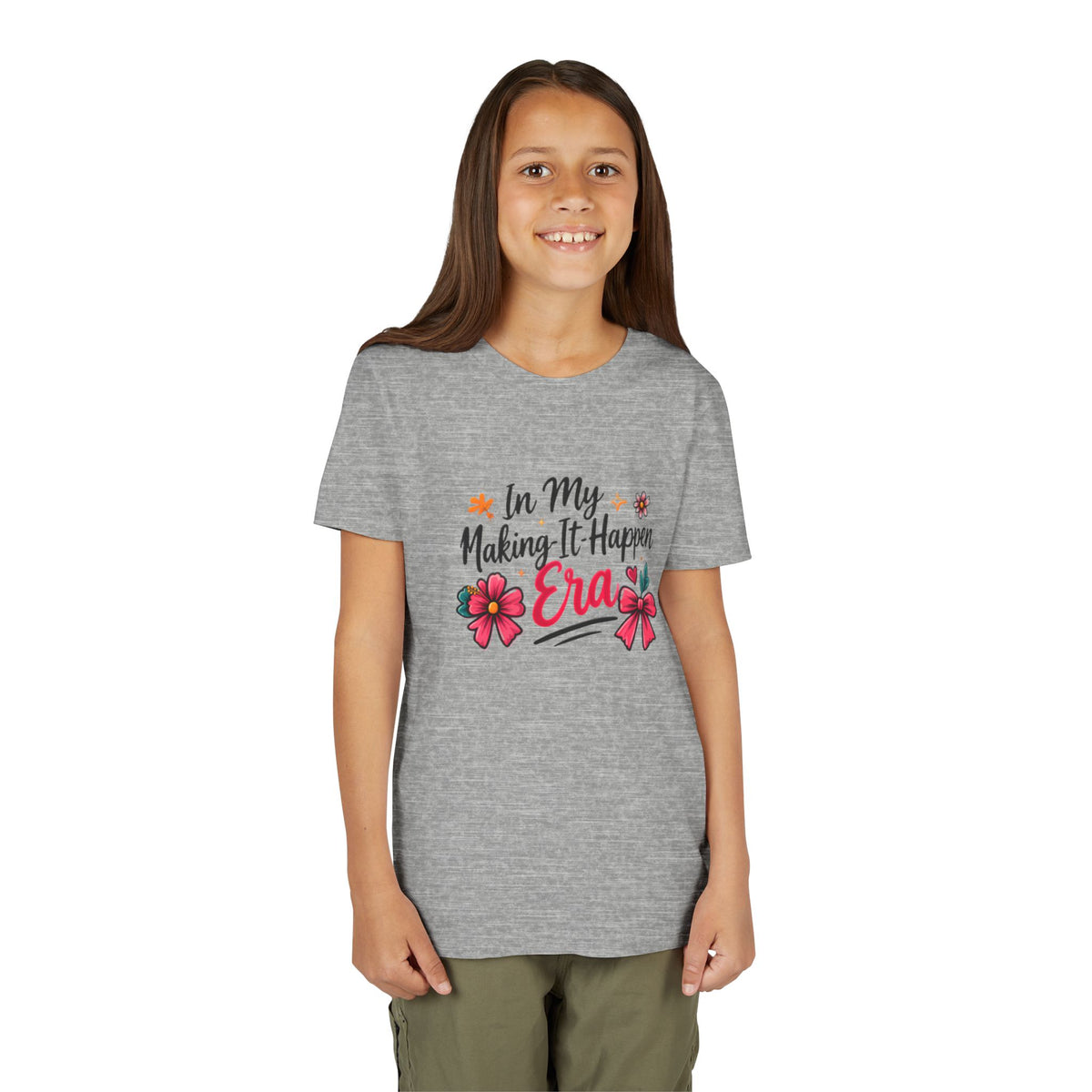 Youth Tee - In My Making-It-Happen Era Floral Graphic