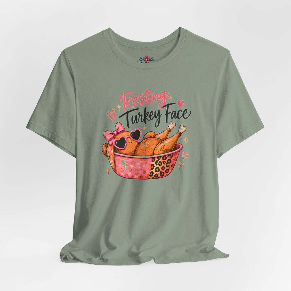 Resting Turkey Face Thanksgiving Turkey T-Shirt