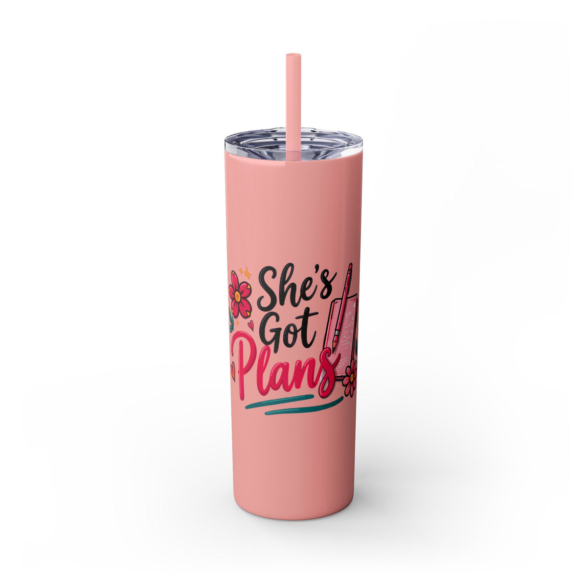 Skinny Tumbler - "She's Got Plans" 20oz