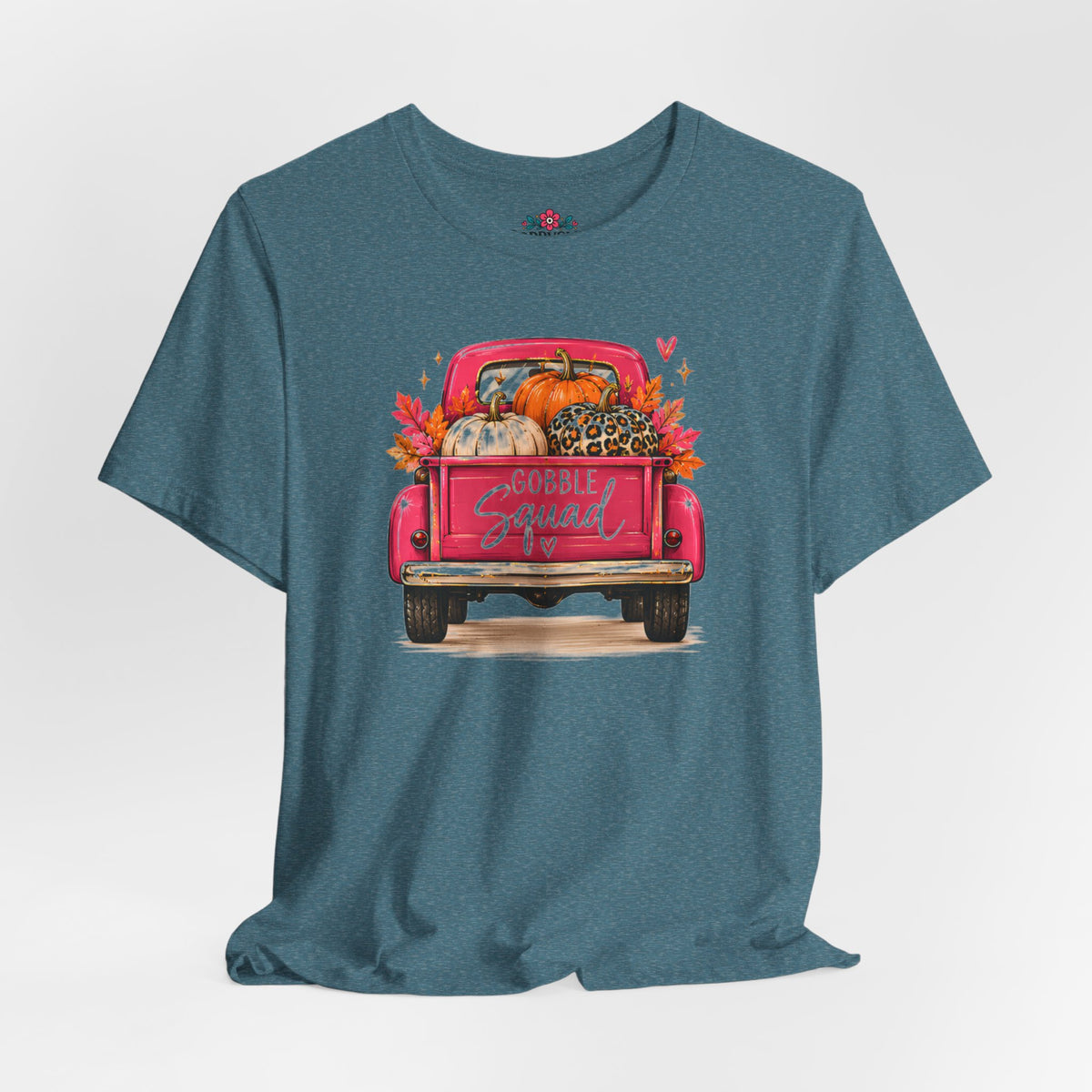 Gobbles Squad Thanksgiving Turkey Truck T-Shirt