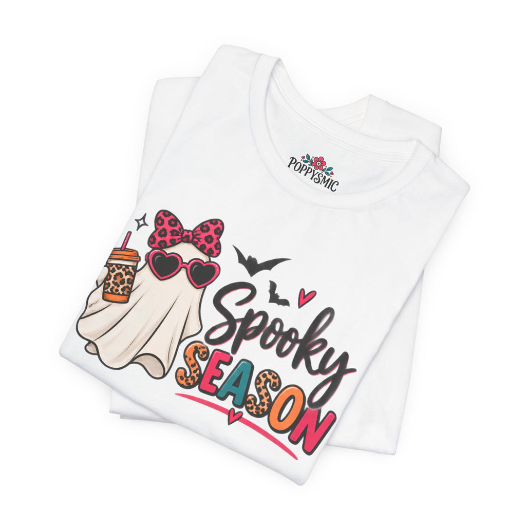 Spooky Season Ghost Tee — Cute Halloween Graphic T-Shirt
