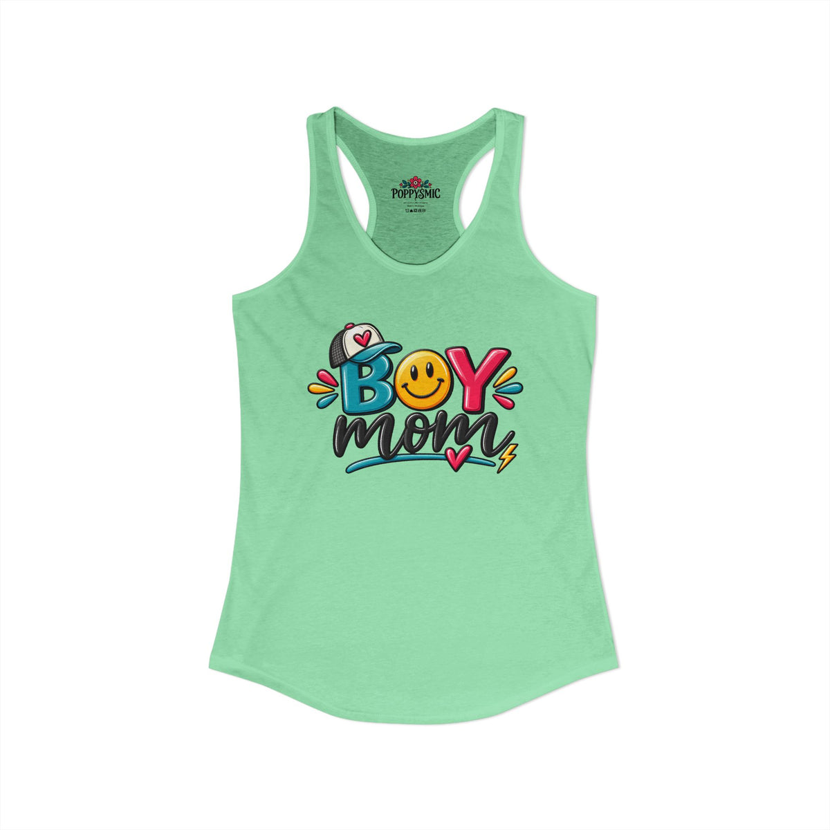 Boy Mom Racerback Tank
