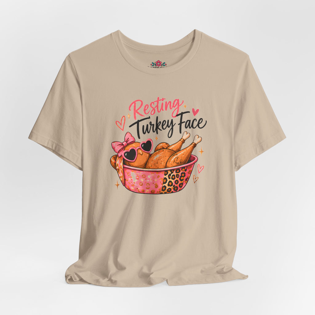 Resting Turkey Face Thanksgiving Turkey T-Shirt