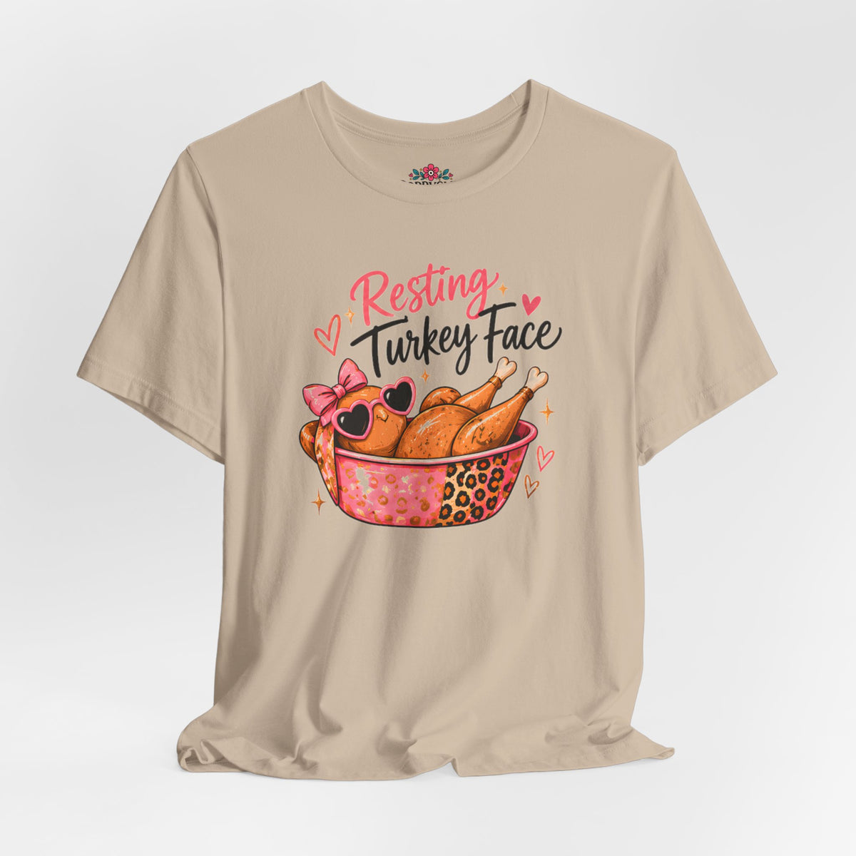 Resting Turkey Face Thanksgiving Turkey T-Shirt