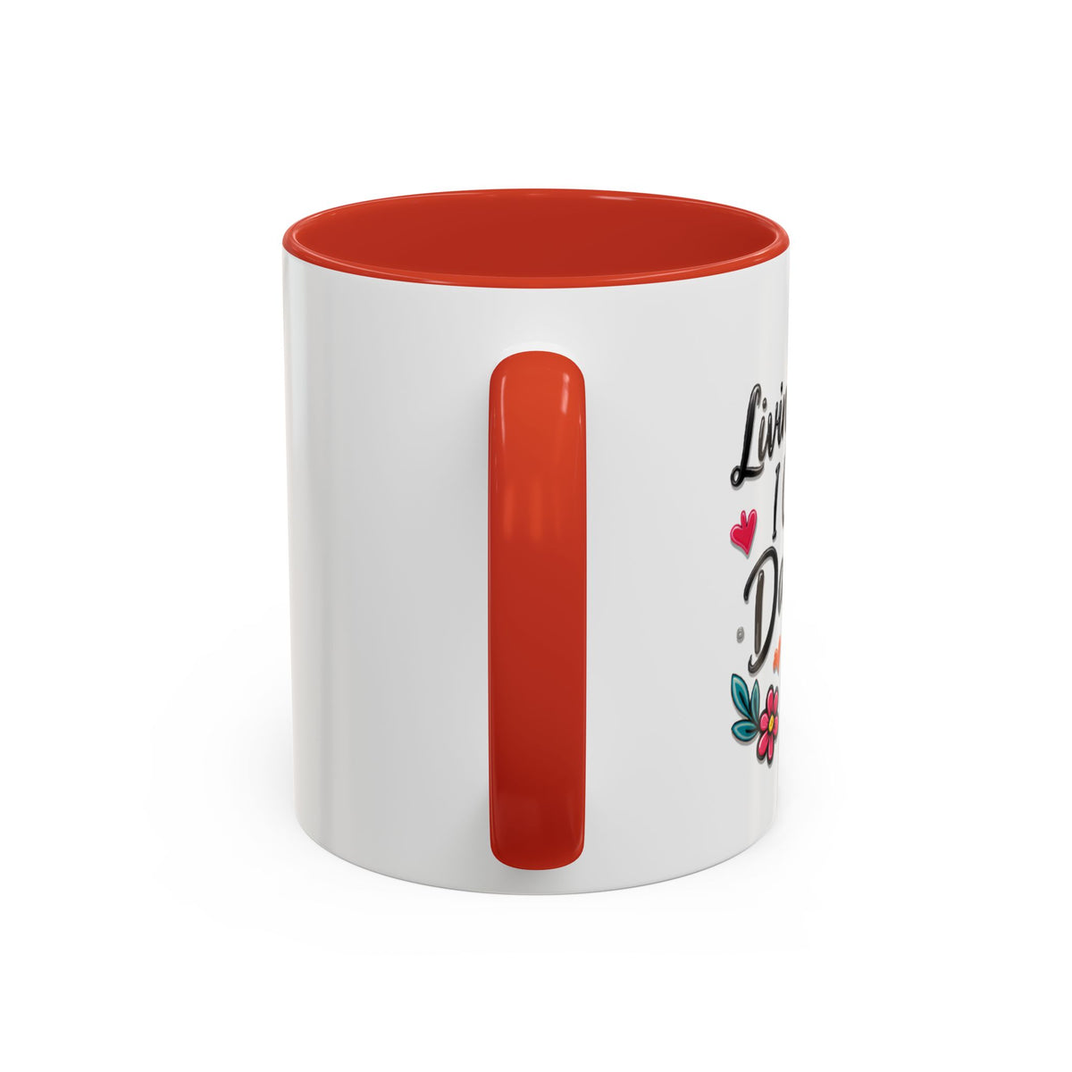Inspirational Coffee Mug - "Live Life To Dream About" Accent Ceramic Mug (11/15oz)