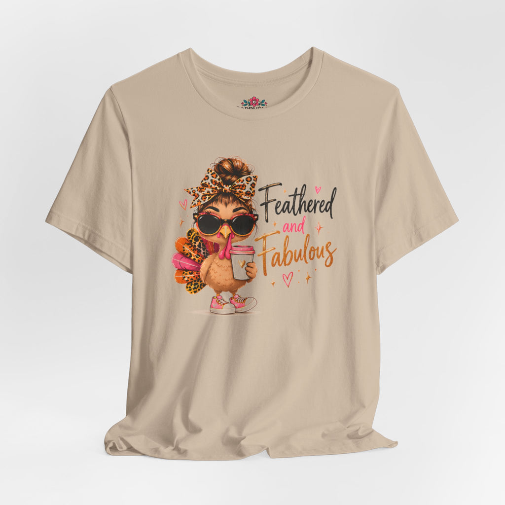 Feathered and Fabulous Flamingo Graphic Tee