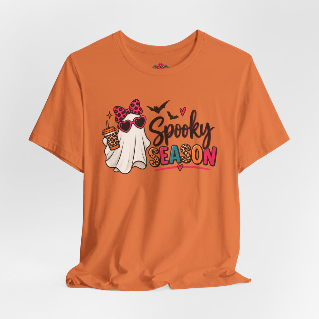 Spooky Season Ghost Tee — Cute Halloween Graphic T-Shirt