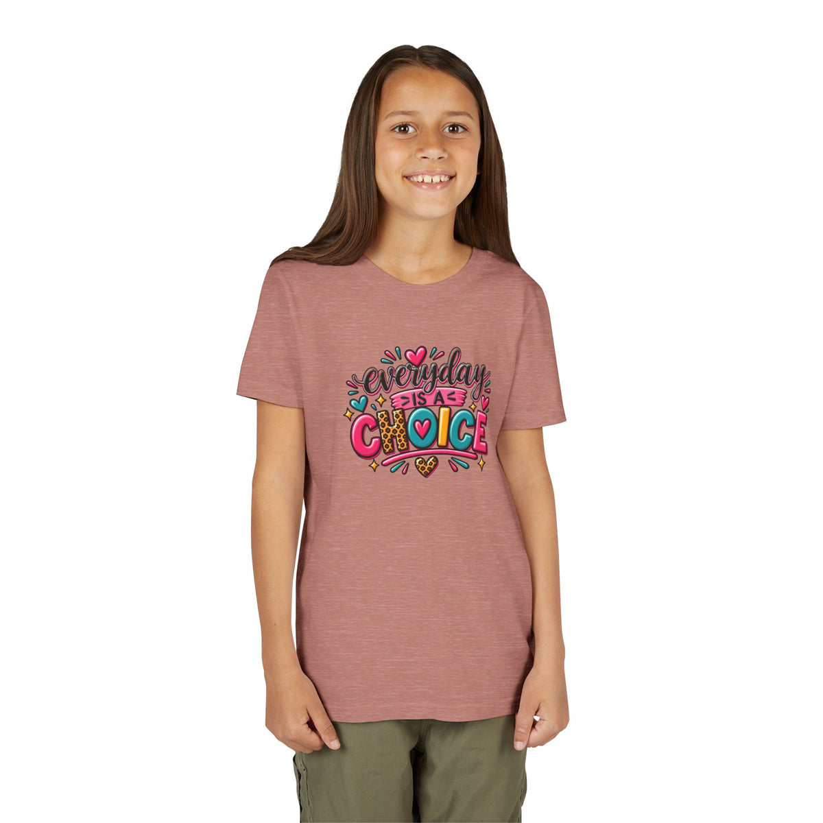 Everyday Is A Choice Youth Tee — Colorful Inspirational Kids T-Shirt