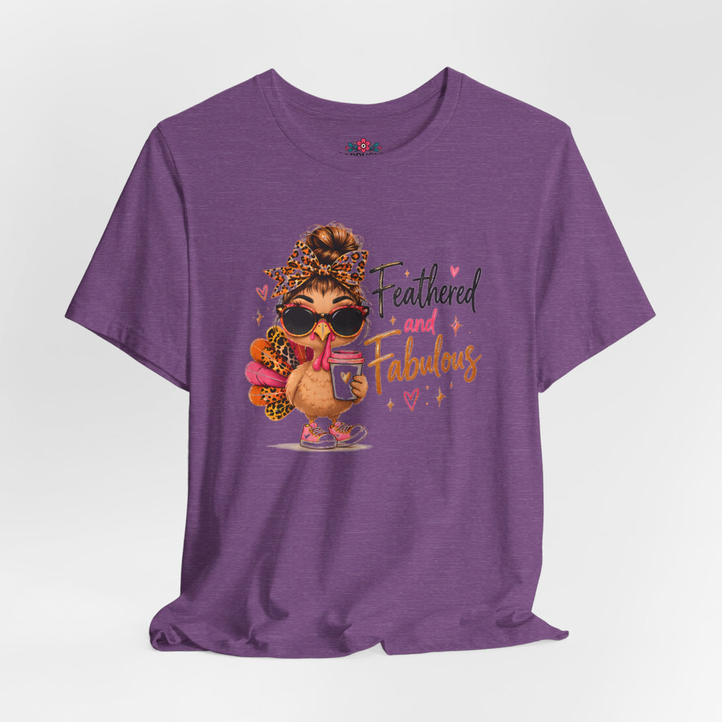 Feathered and Fabulous Flamingo Graphic Tee