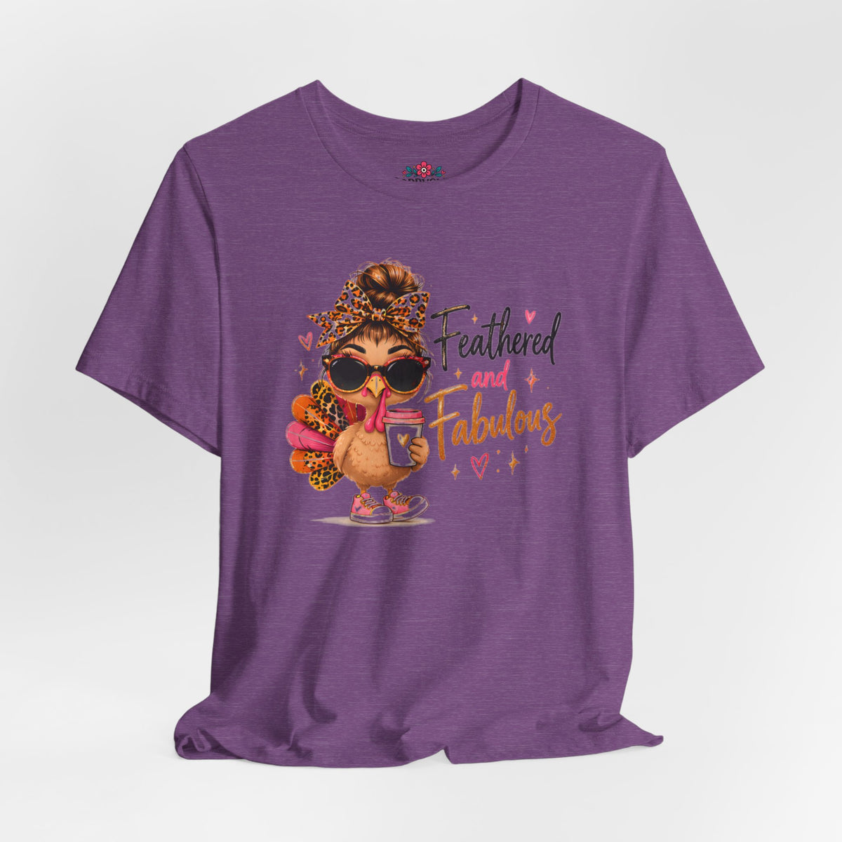 Feathered and Fabulous Flamingo Graphic Tee