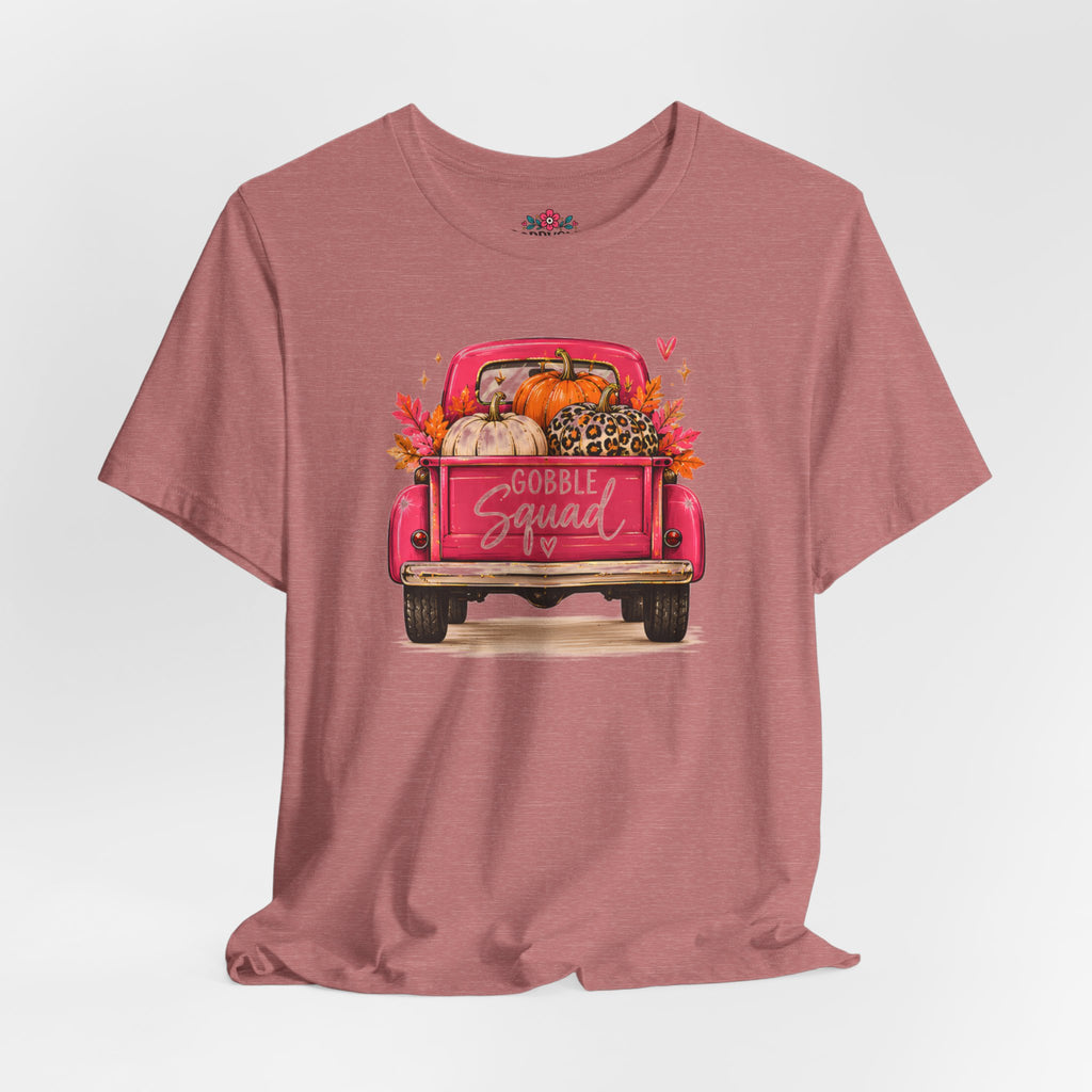 Gobbles Squad Thanksgiving Turkey Truck T-Shirt